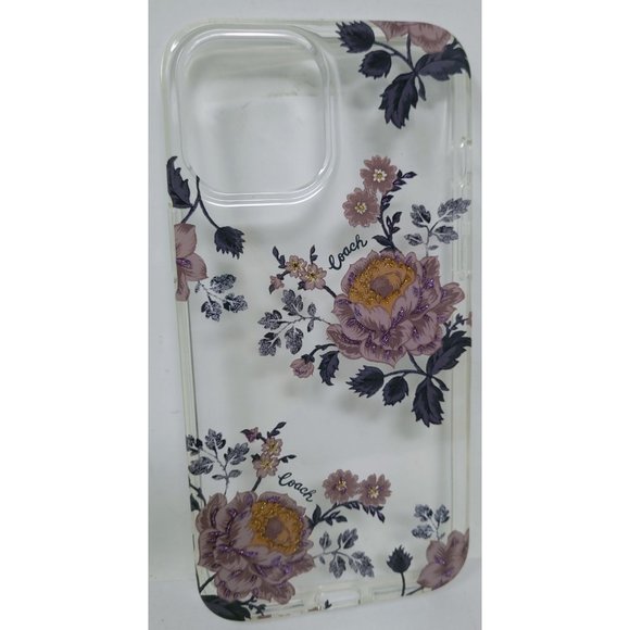 Coach Protective Case for Apple iPhone 12 Pro Max  -  Moody Floral Clear - Picture 1 of 2